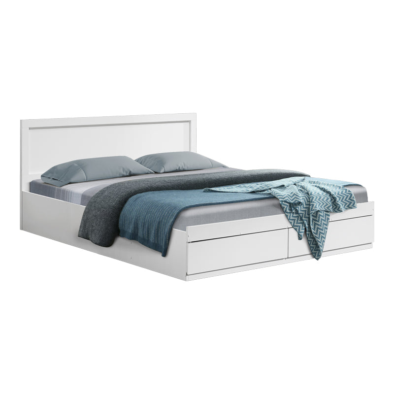 Легло Оlympus с чекмедже в бял цвят 150х200см