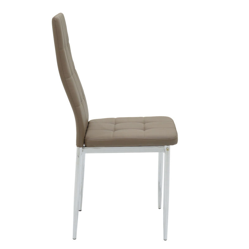 Стол Cube PU мока-хром крак