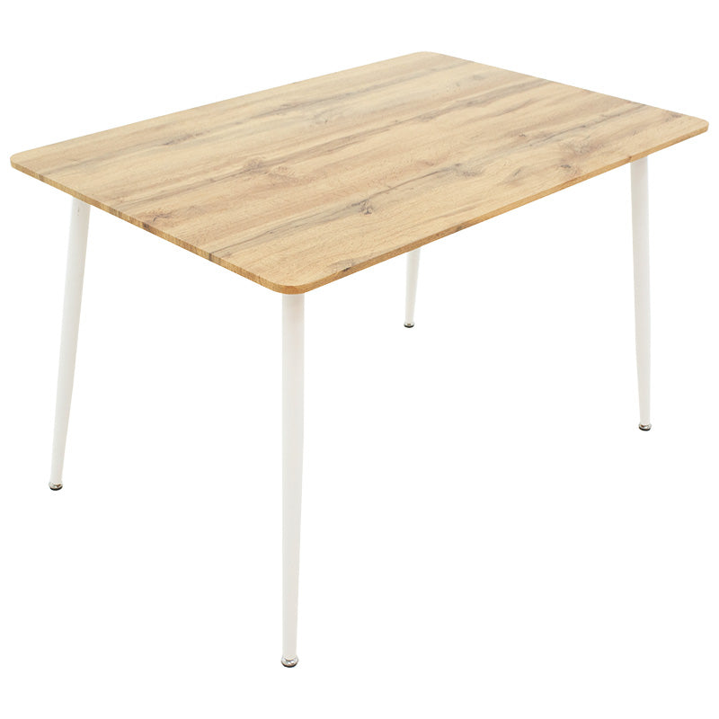 Трапезна маса Cuba MDF цвят сонома-бяло 120x80x75см