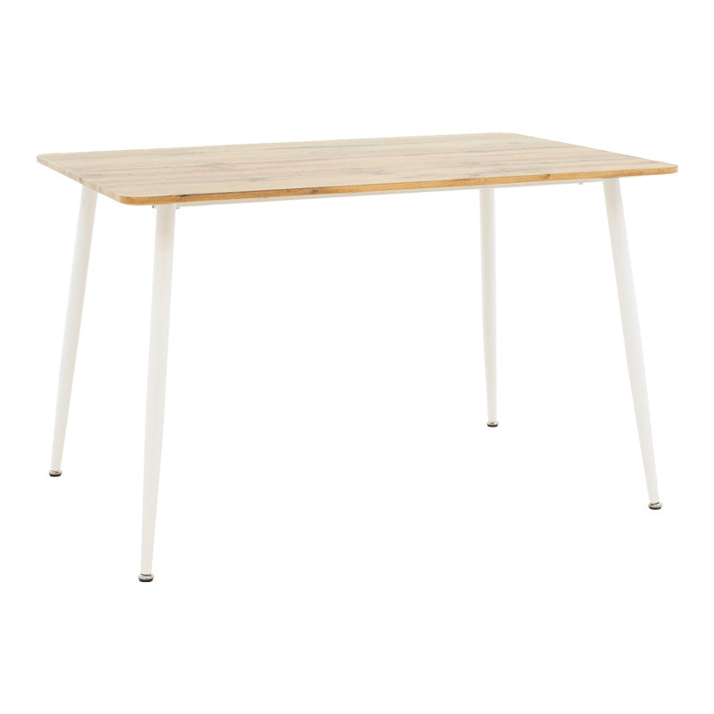 Трапезна маса cuba-caron комплект 5 части sonoma-бяла 120x80x75см