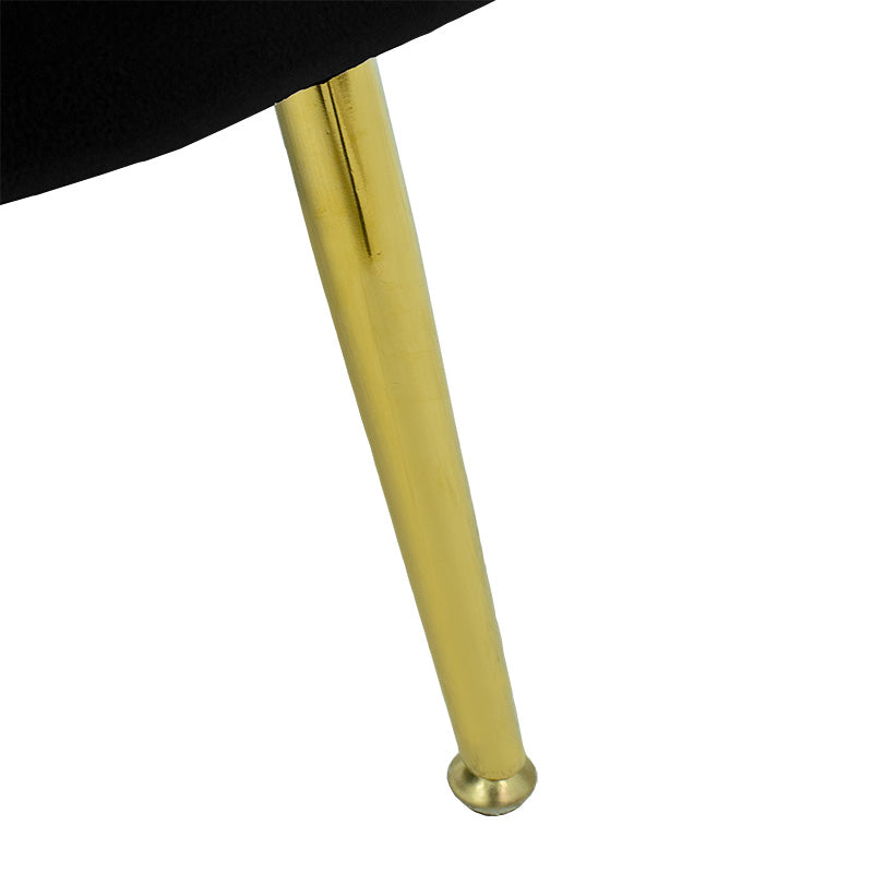 Фотьойл Daimon кадифе черно-златисто 79x74x78см