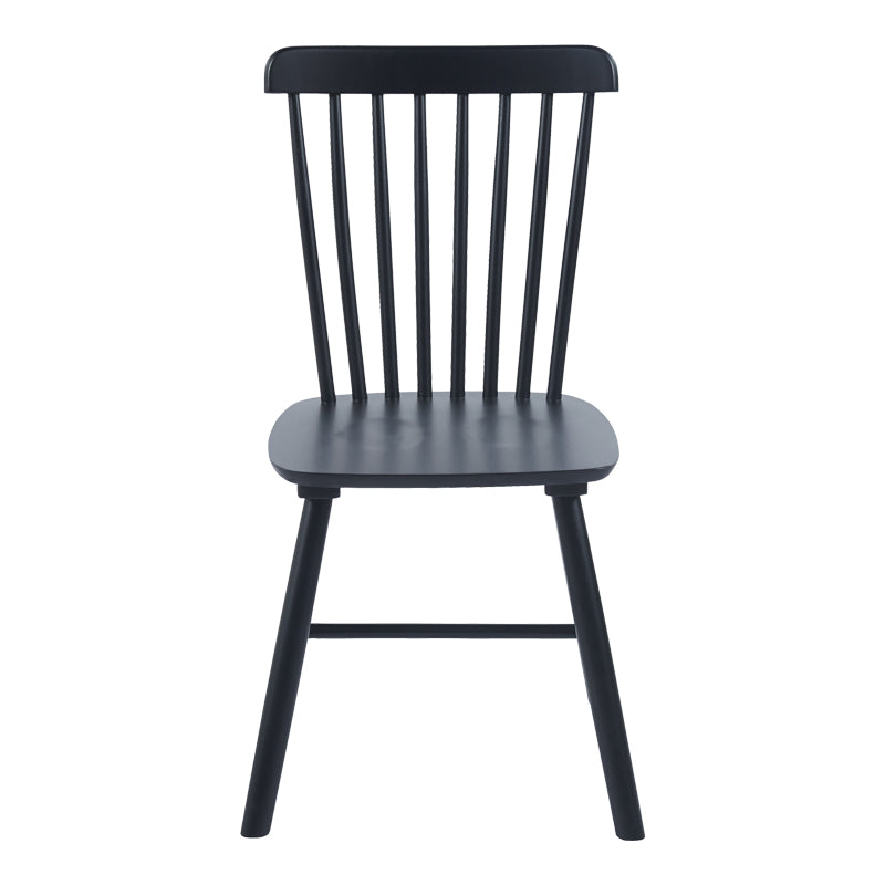 Стол Melia от каучуково дърво в черен нюанс 45x51x87см