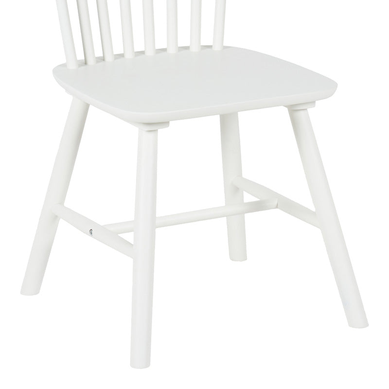 Стол от каучуково дърво Melia в бял нюанс 45x51x87см