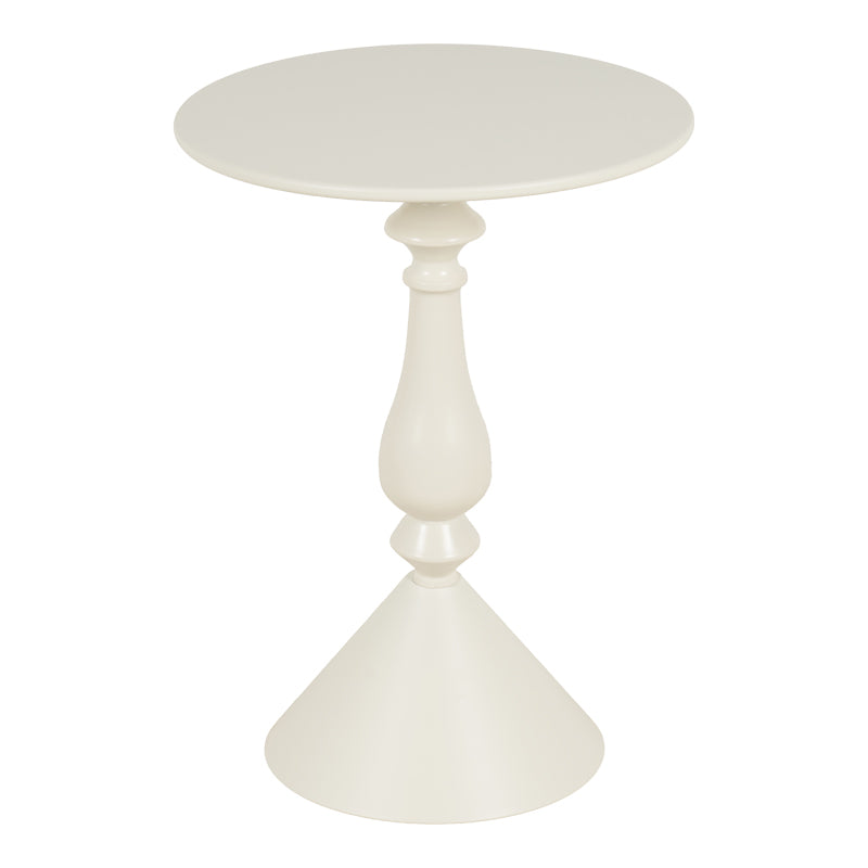 Метална странична маса lalou в кремав цвят d40x55см