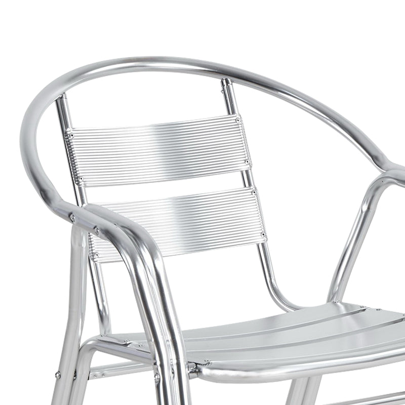 Стол градински Zircu хром алуминий 58x64x75см