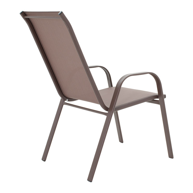 Градински комплект Vergo-Calan кафяв метал с маса Φ60x70см