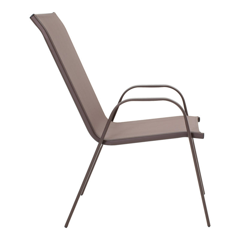 Градински комплект Vergo-Calan кафяв метал с маса Φ60x70см