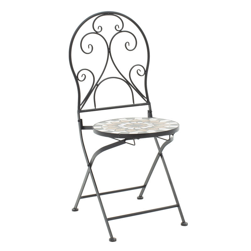 Mosaic трапезарен комплект 3 бр метален черен