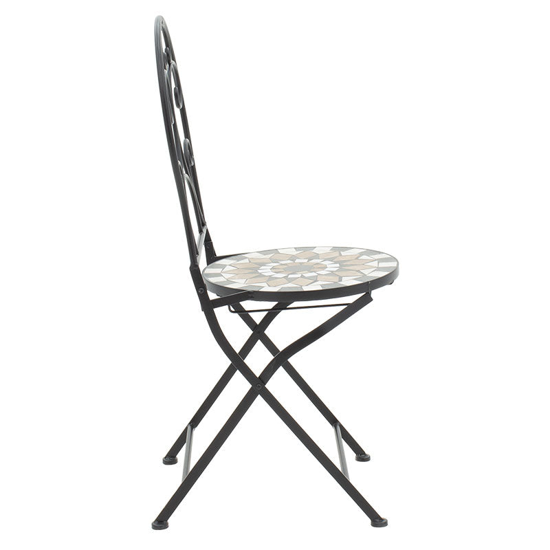 Mosaic трапезарен комплект 3 бр метален черен