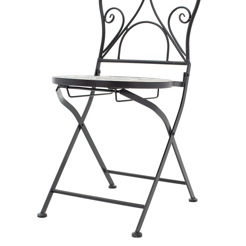 Mosaic трапезарен комплект 3 бр метален черен