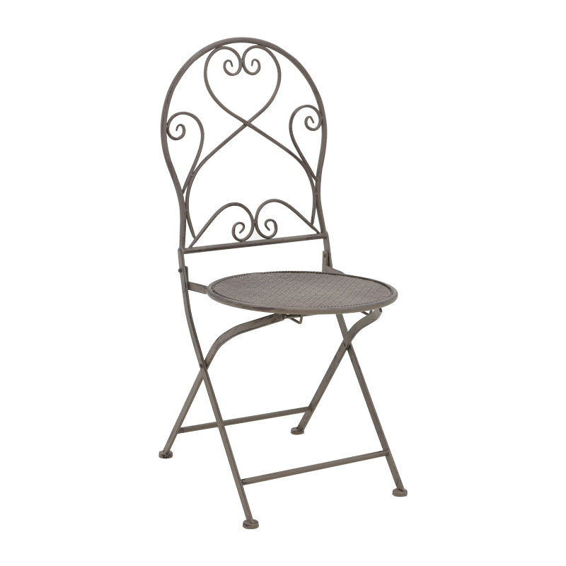 Комплект трапезна маса Walen от 3 бр. метални в бронзов нюанс с маса ф60