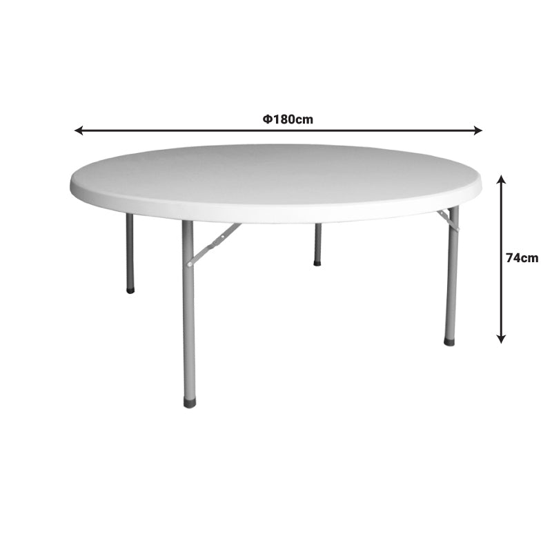 Кетъринг маса Comfort бял цвят D180x74см