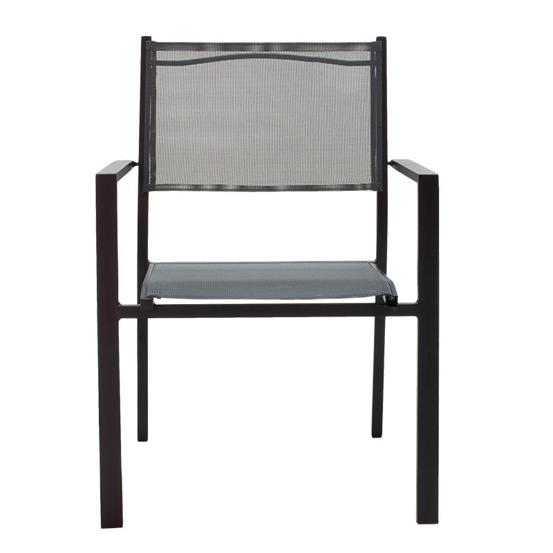 Фотьойл Moly metal black textilene dark grey