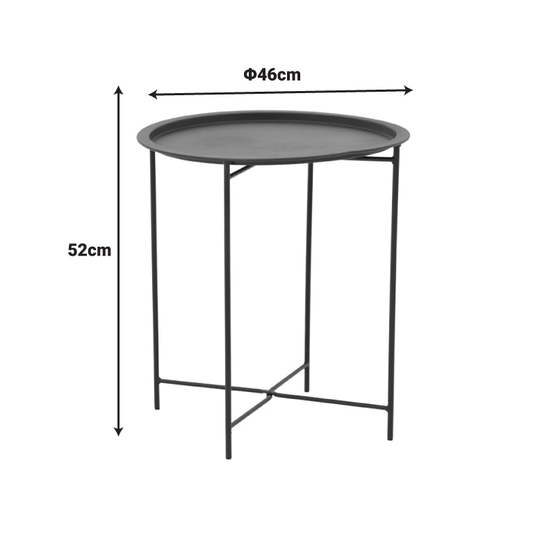 Комплект Dapper-Caius комплект от 3части черен метал-черен pe D46x52cm