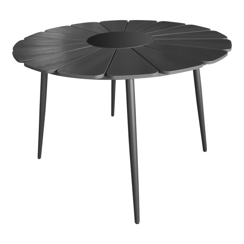 Градинска маса Pinap черен цвят d110x74см