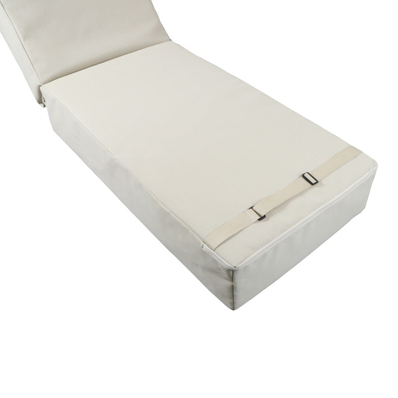 Възглавница Vertian за шезлонг в тъмно сив цвят 194x58x20см