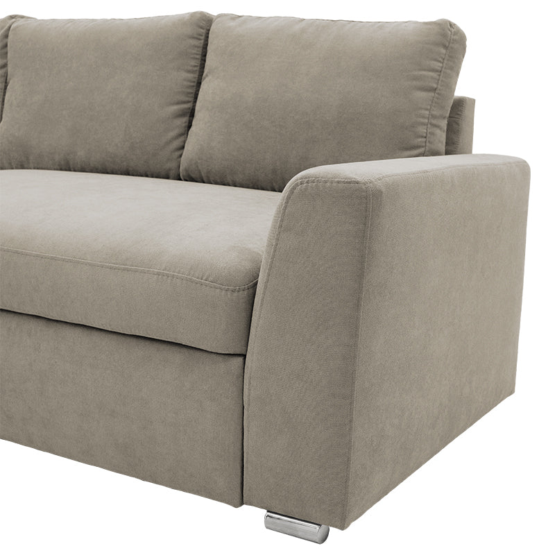 Ъглов диван десен ъгъл Belle бежов 236x164x88см