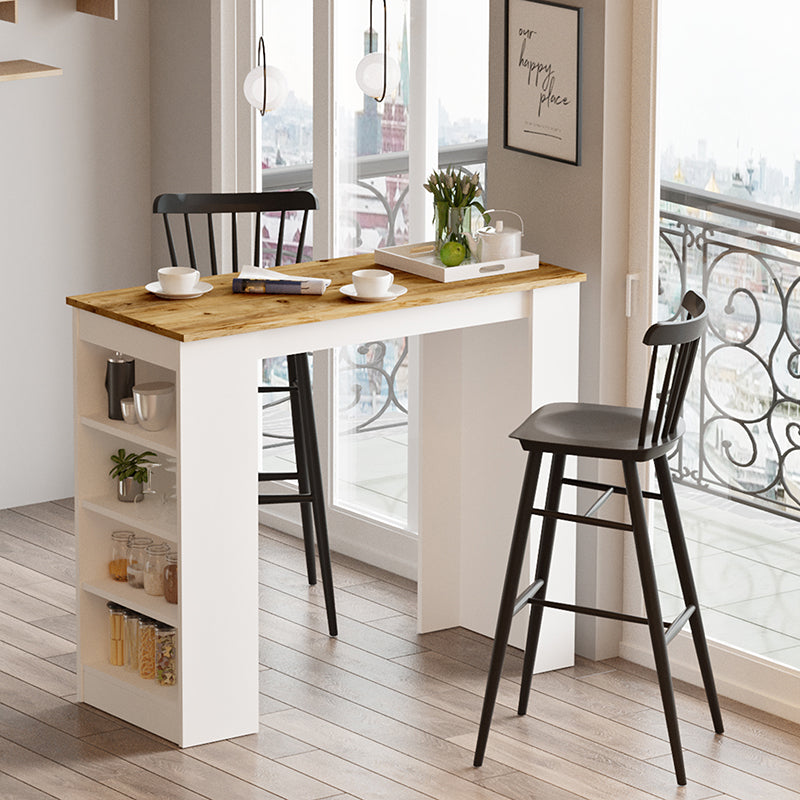 Бар маса Риф бяла-сонома 120x51.5x101.5cm