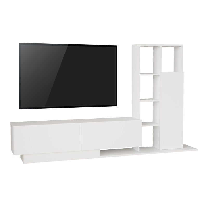 ТВ Шкаф Damon в бяло 140x29.5x39.5см