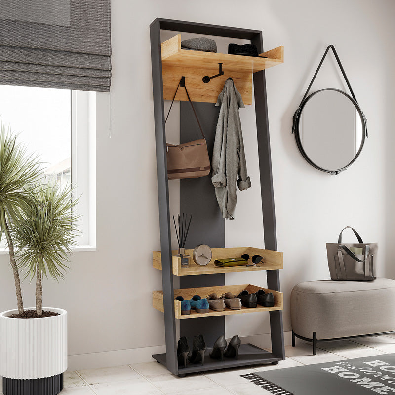 Антре sciove в нюанс антрацит-натурален 70x40x200см