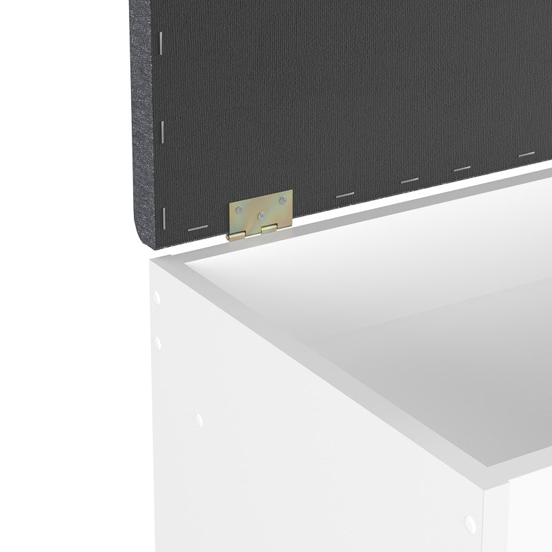 Мебели за антре стелаж за обувки с място за сядане Oriental в бял нюанс 100x37.2x50см