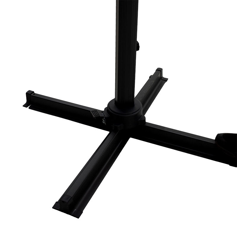 Професионален висящ чадър 360 градуса въртене Raffaella алуминий 3х3м антрацит