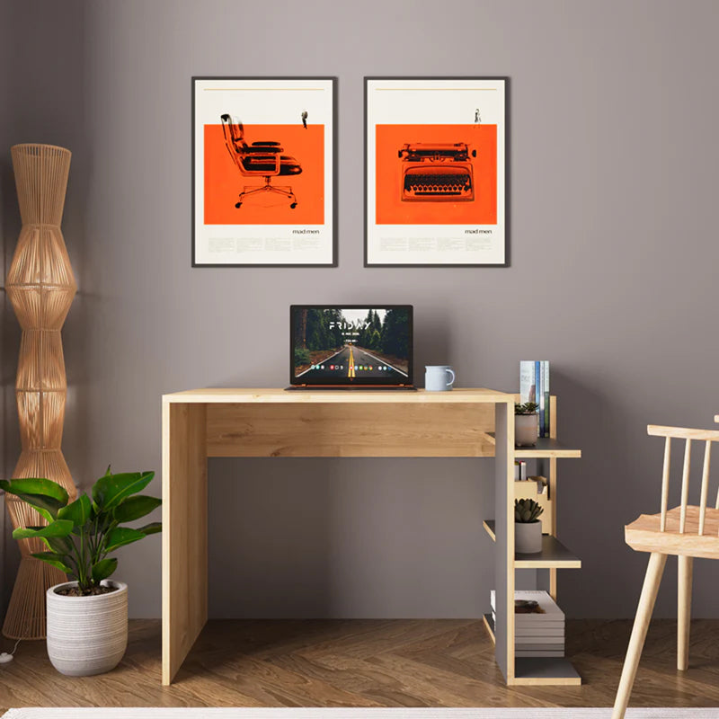 Офис бюро Toska в нюанс дъб-антрацит 114x56x76см