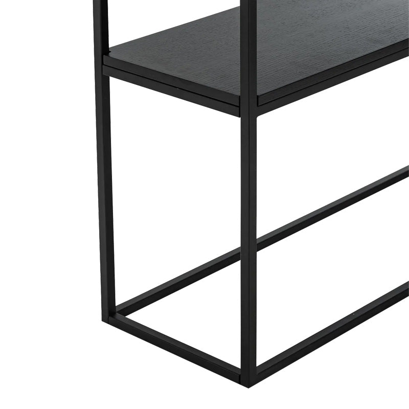 Kонзола CastelI във вид на бял мрамор - черен метал 120x35x80cm