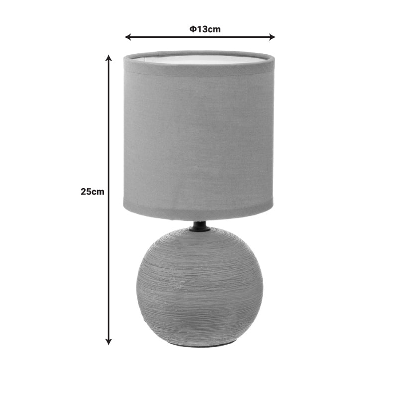 Настолна лампа PWL-1210 E14 60W керамика каки D13x25cm