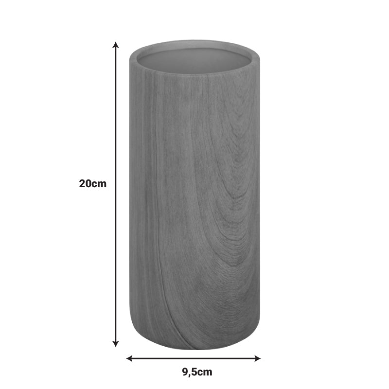 Ваза Goefer керамика в естествен цвят d9.5x20см