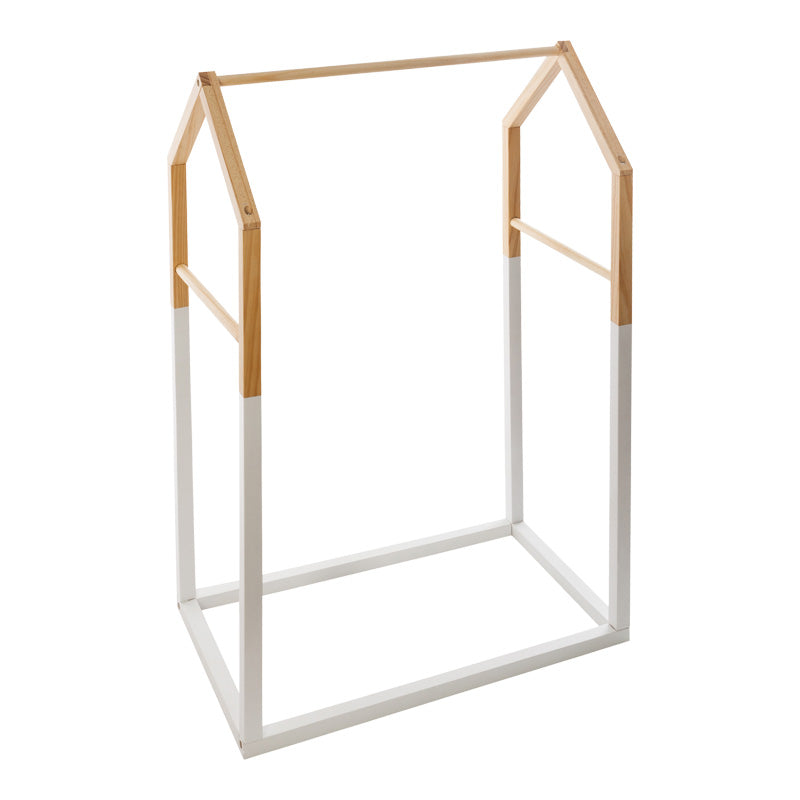 Детска закачалка Holen борово дърво в естествен и бял цвят 60x37x100см