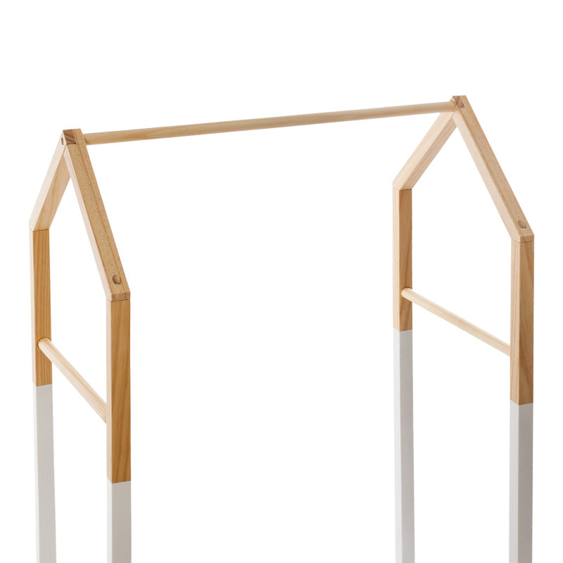 Детска закачалка Holen борово дърво в естествен и бял цвят 60x37x100см