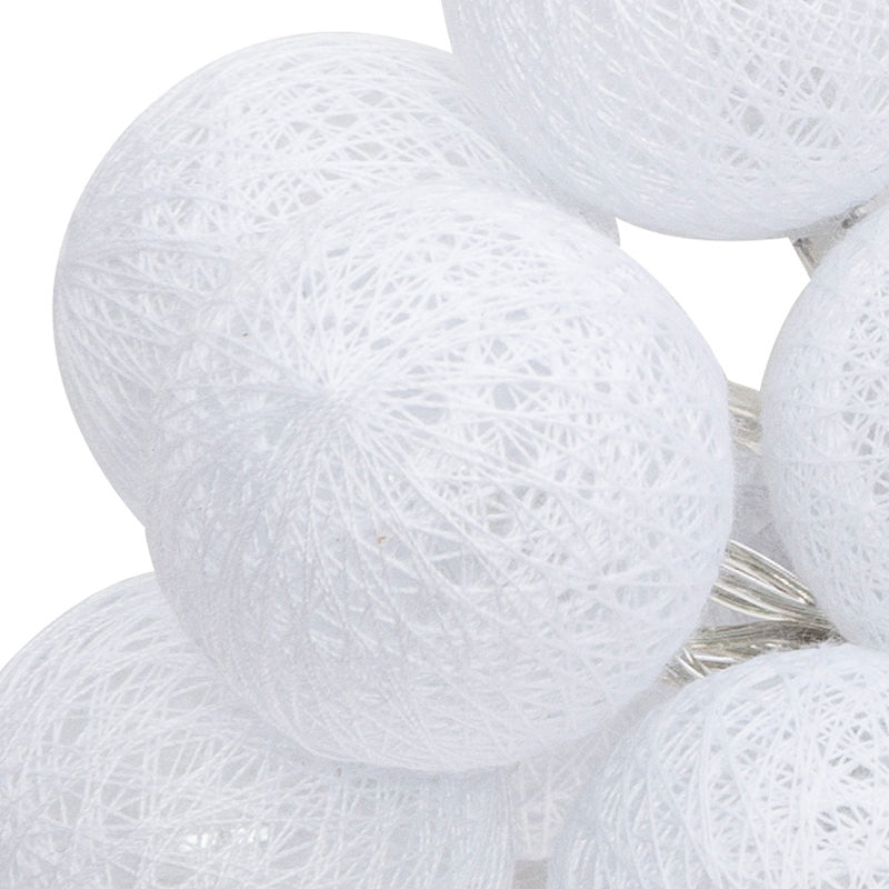 Διακοσμητικά lampάκια led batoni pvc σε λευκή απόχρωση φ3.5x260ec