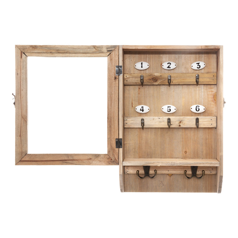 Стенна кутия за ключове Кeledy- ела в естествен цвят 26.4x8x38см