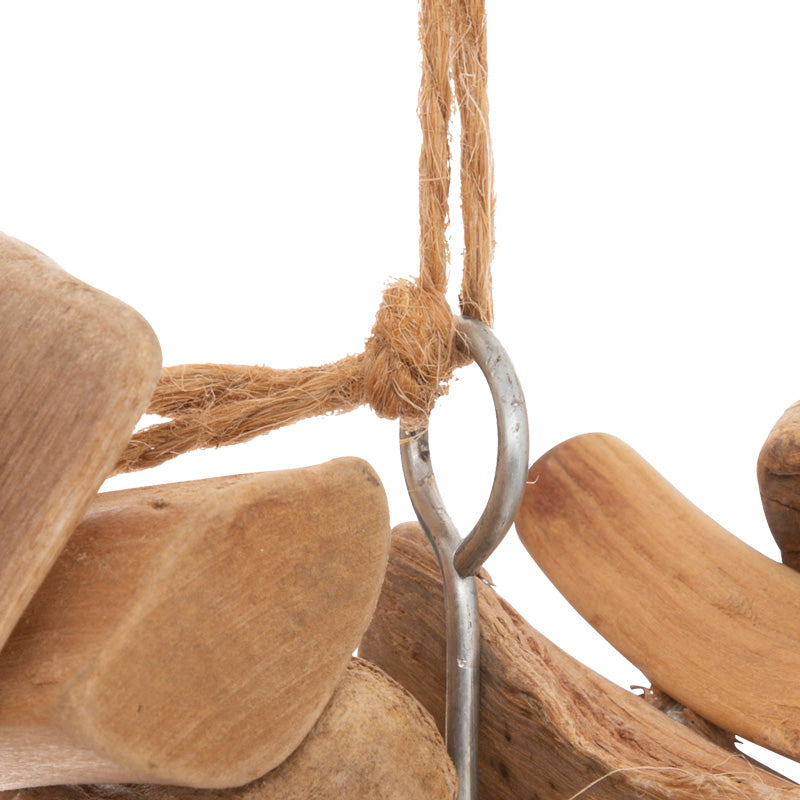 Декорация за стена сърце Herea в естествен цвят 36x4.5x37см