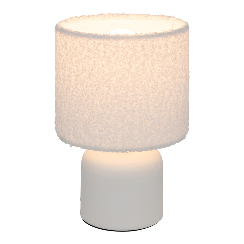 Настолна лампа jela в бял цвят d14x22см