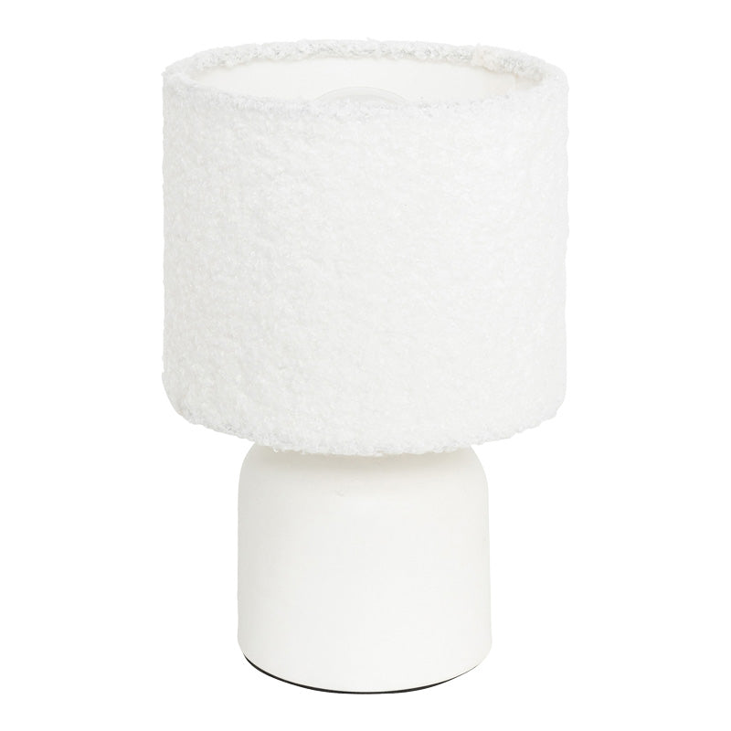 Настолна лампа jela в бял цвят d14x22см