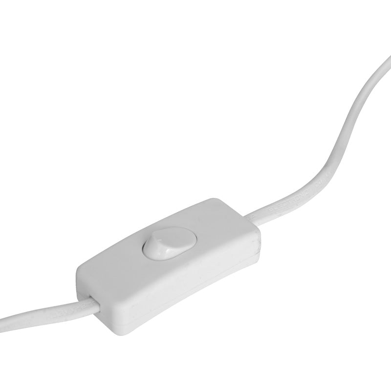 Настолна лампа leyda керамика в бяло-натурален цвят d16x24см