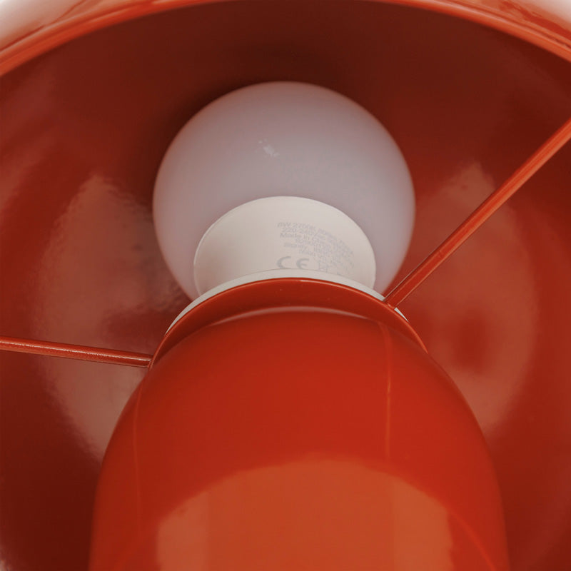 Настолна лампа mushi метал в цвят теракота d20x24,5см