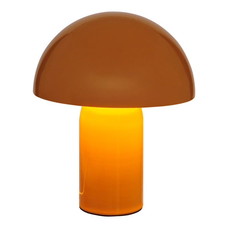 Настолна лампа Mushi метал в жълт цвят d20x24,5см