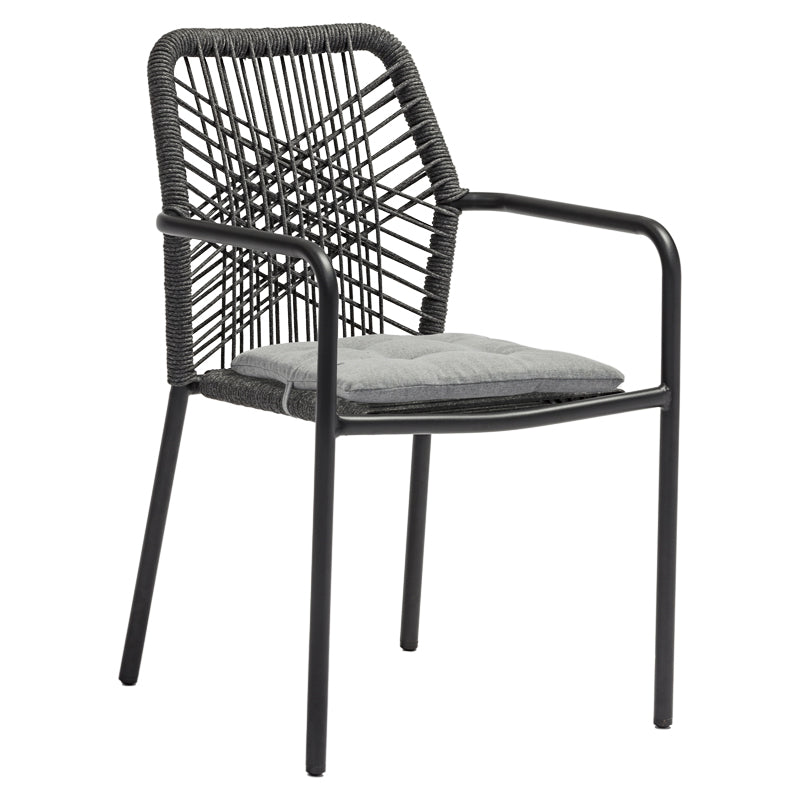 Комплект Kliton-Kherson с маса 80x80x74см столове Kliton-Kherson алуминий в нюанс антрацит