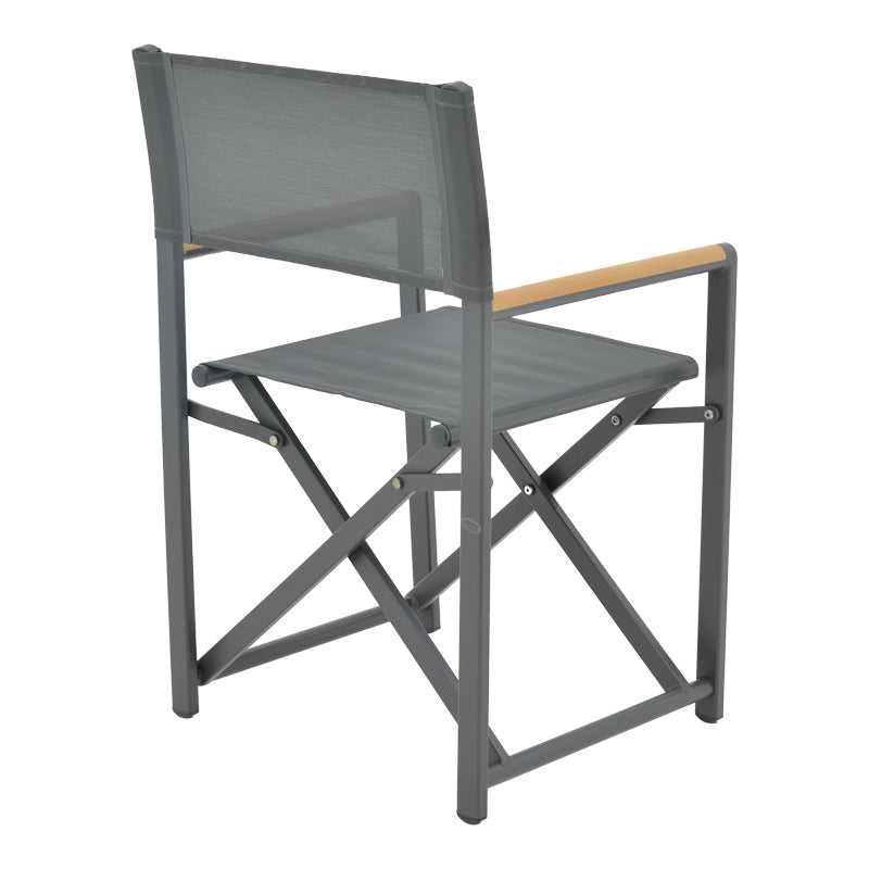 Комплект Kliton-Mabu от 3 части алуминий в нюанс антрацит с маса 80x80x74см