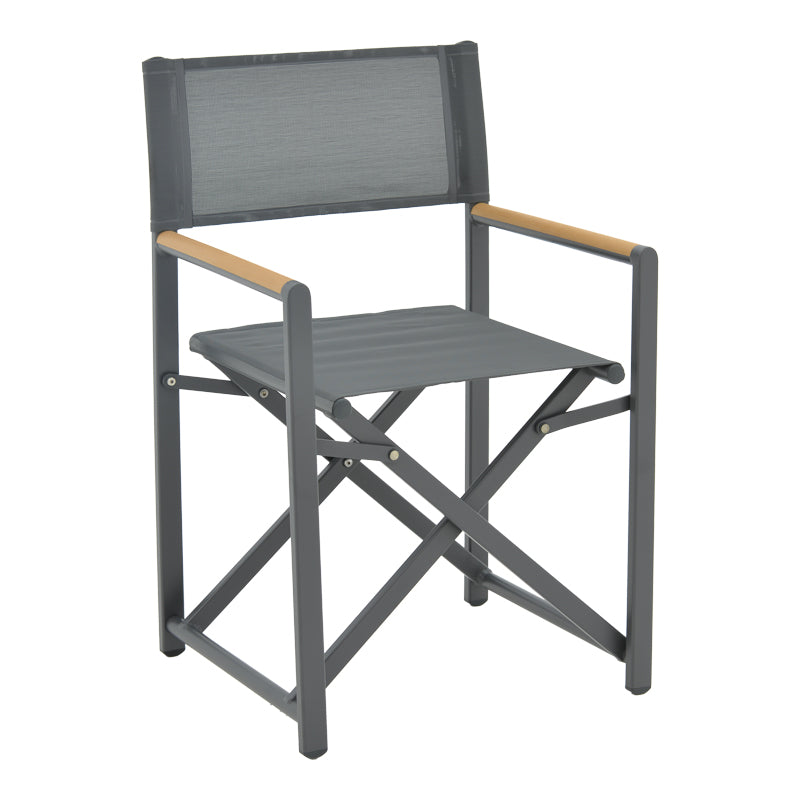 Комплект Kliton-Mabu от 5части алуминий в нюанс антрацит с маса 80x80x74см