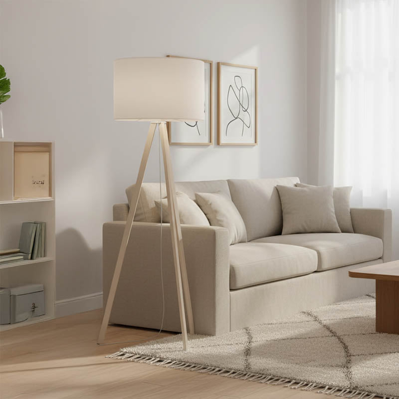 Подова лампа PWL-1060 Ε27 естествено-крем D38x140см