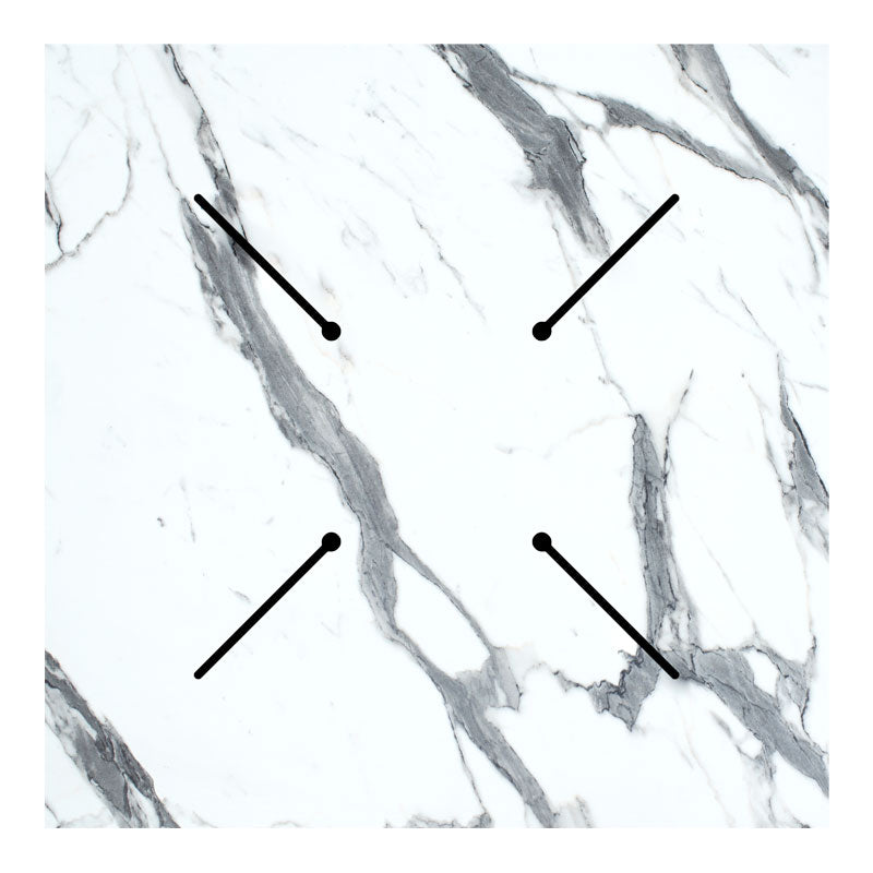 Плот за маса Melody HPL бял мрамор 70x70см дебелина 12мм