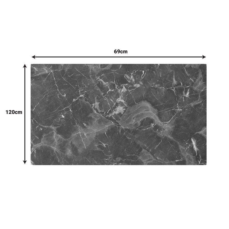 Плот за маса HPL Verhia тъмносив вид на мрамор 69x120cm 12mm дебелина
