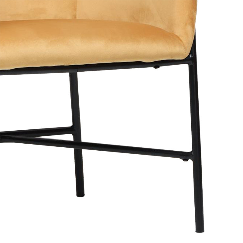 Фотьойл Julia жълт цвят 61x57x74см