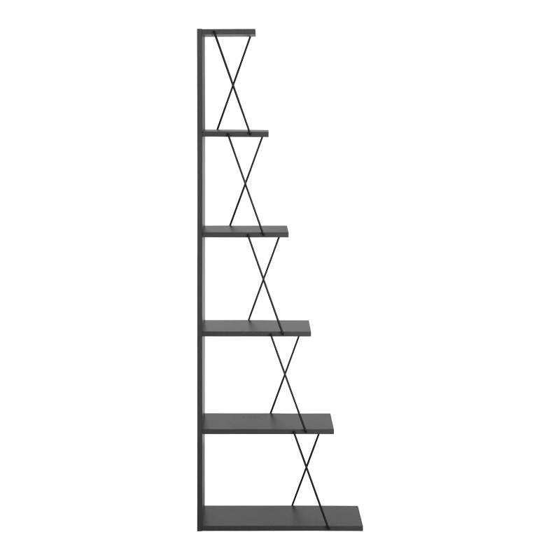 Етажерка Tars тъмносив-черен цвят 50x22x150см