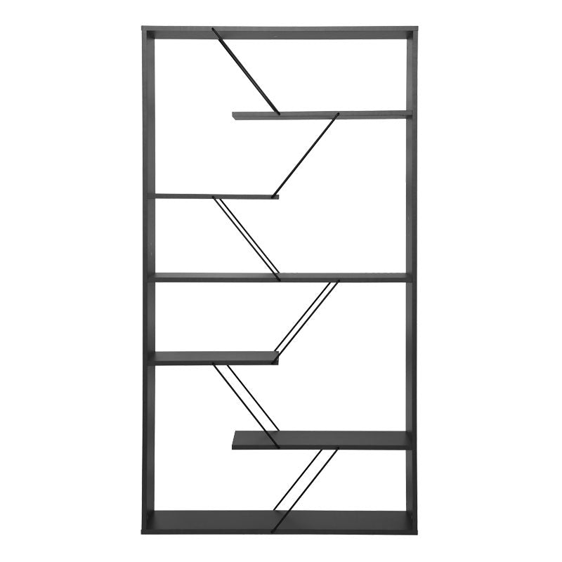 Библиотека Tars тъмносив-черен цвят 84x24x157см