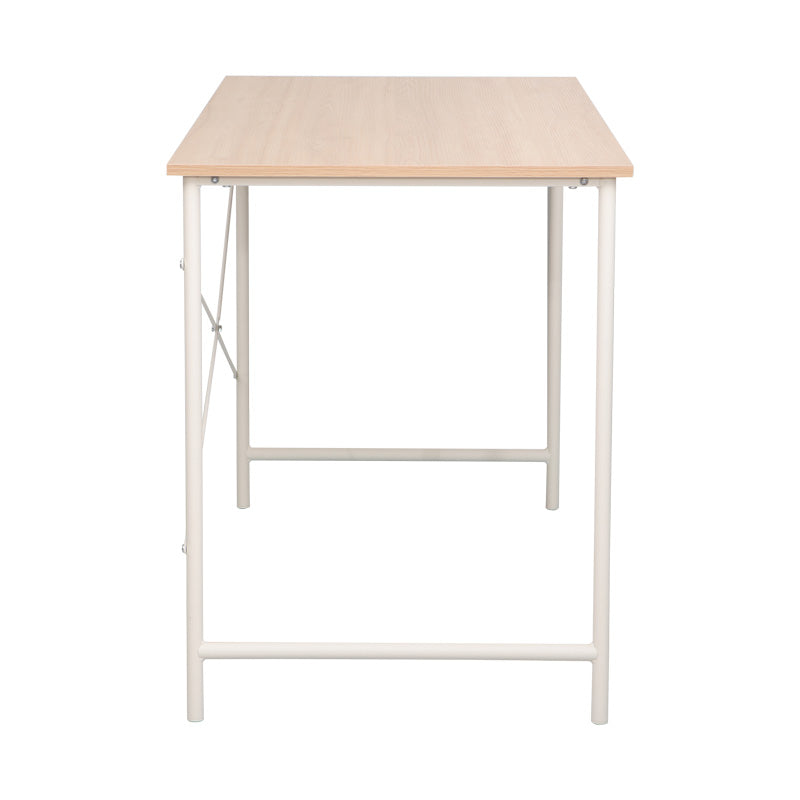 Работно бюро senzia в естествен цвят с бял метал 120x60x75см